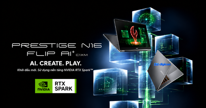 Giới thiệu Laptop Prestige N16 Flip AI+ C1XMT; Copilot+ PC