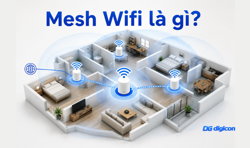 Mesh WiFi là gì? Giải pháp khắc phục WiFi yếu cho nhà nhiều tầng